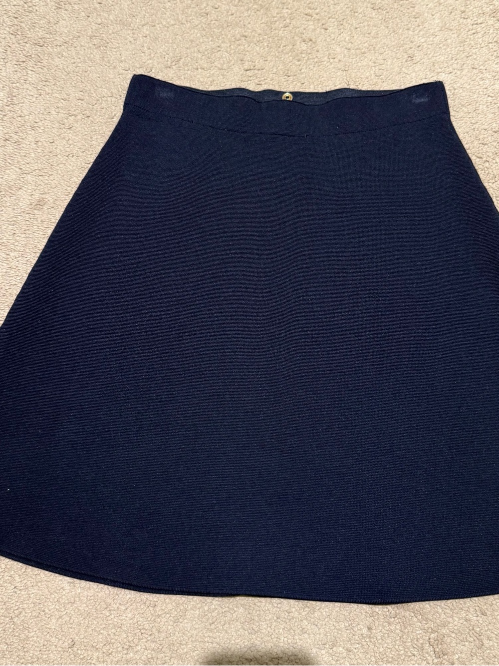Sandro navy bandage a line skirt with white and navy trim Size EU 36 (US 4) - Picture 5 of 8